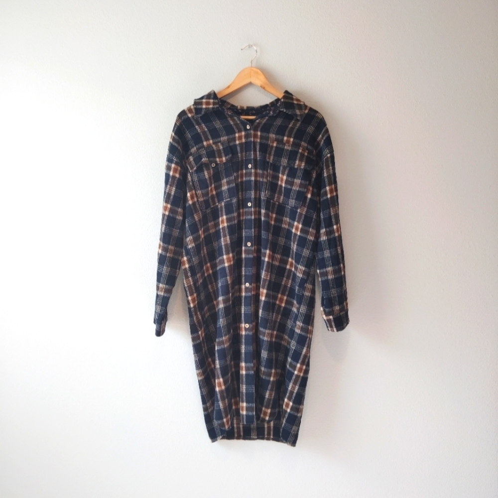 Paparazzi Plaid Flannel Shirt Dress